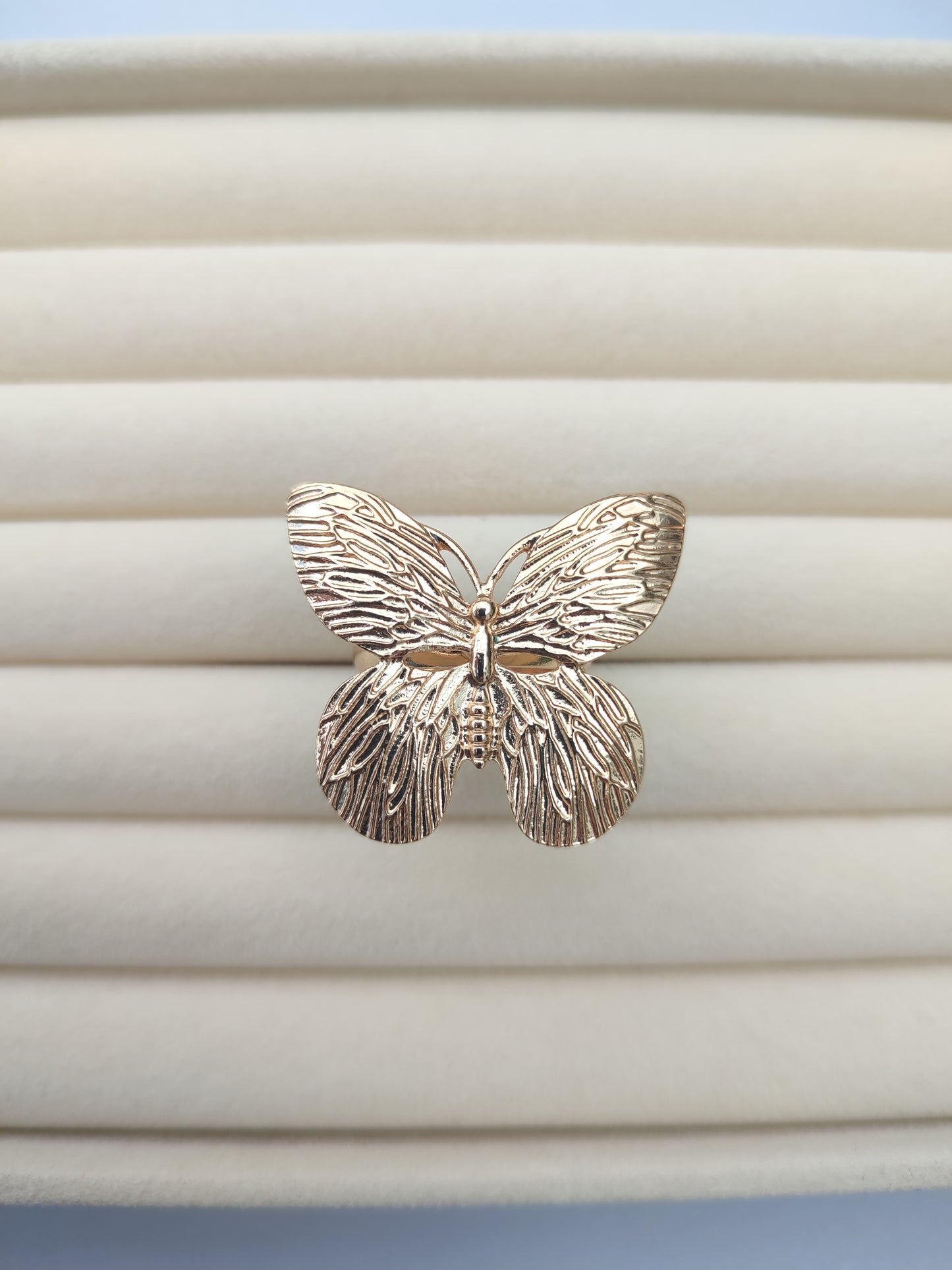 Anillo mariposa oro