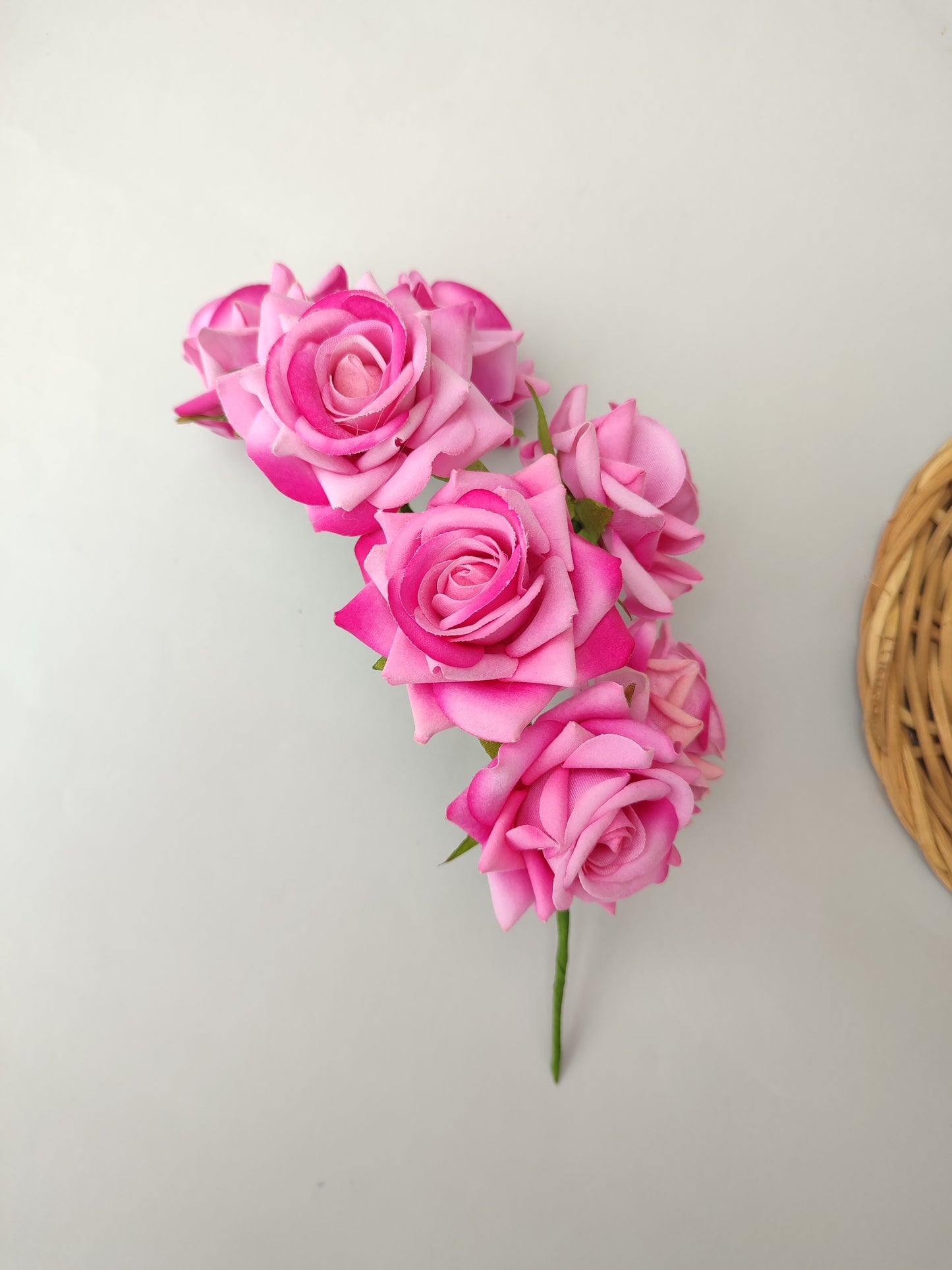 Corona mini rosas rosa
