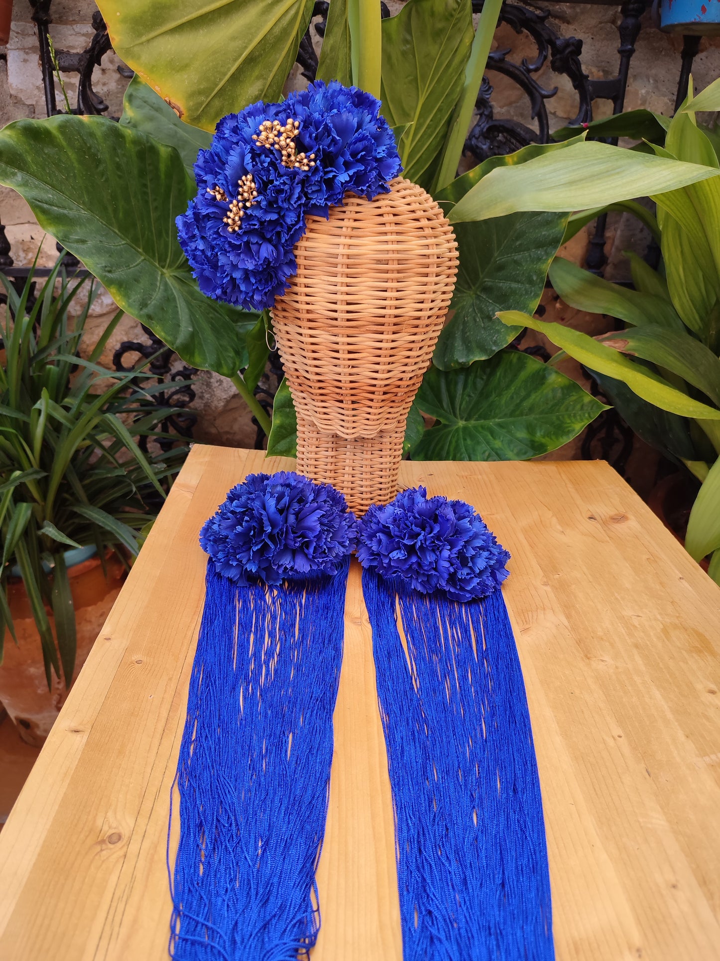 Conjunto azul eléctrico