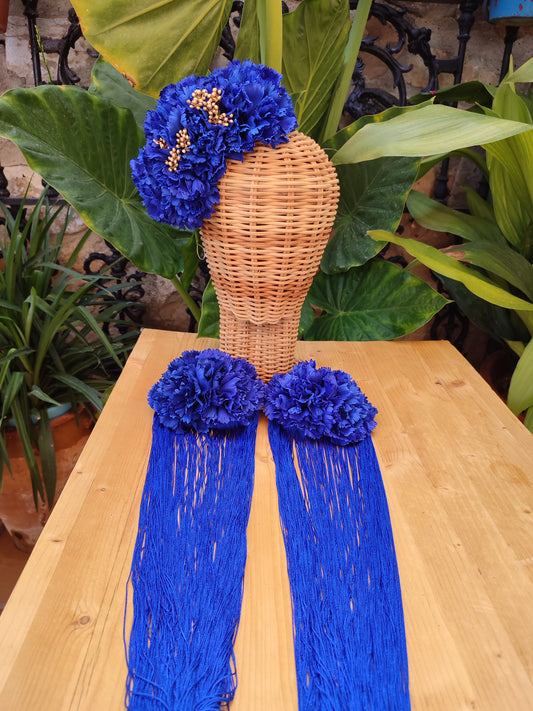 Conjunto azul eléctrico