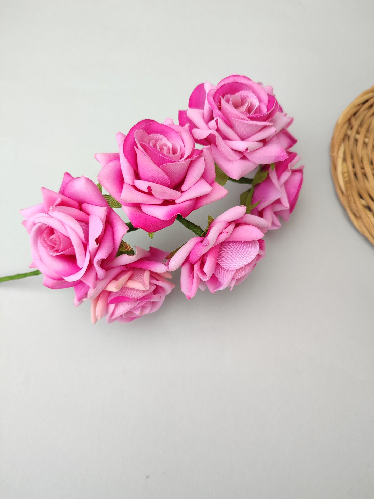 Corona mini rosas rosa
