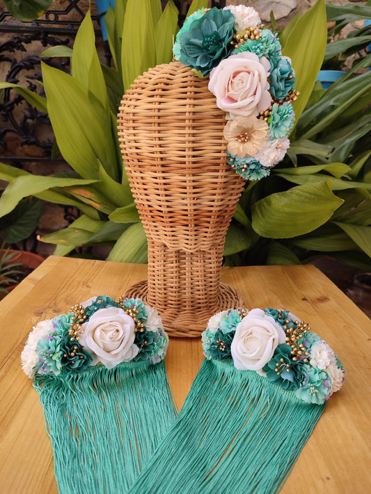 Conjunto aguamarina