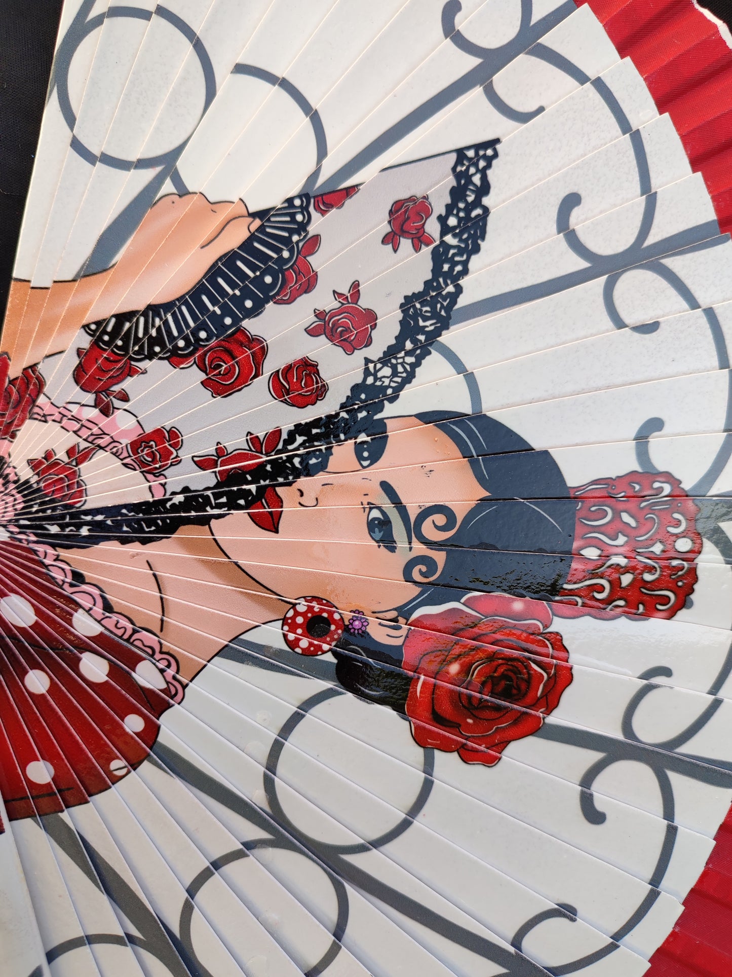 Roter Fächer "Flamenca"