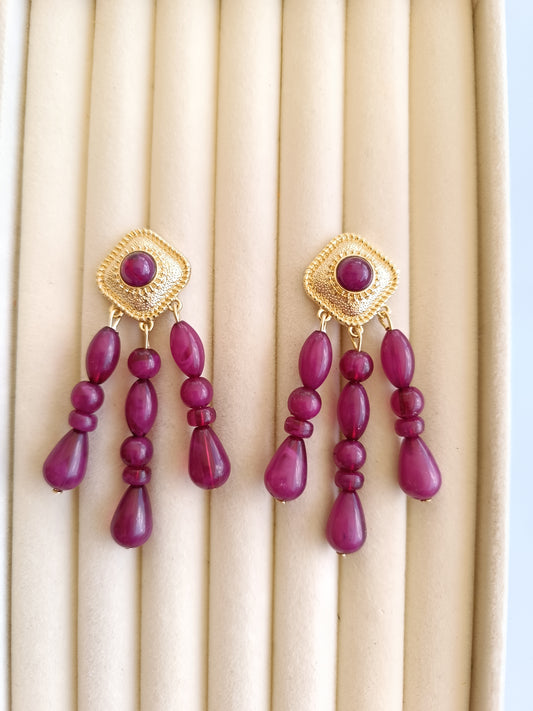 Pendientes "Río tinto"