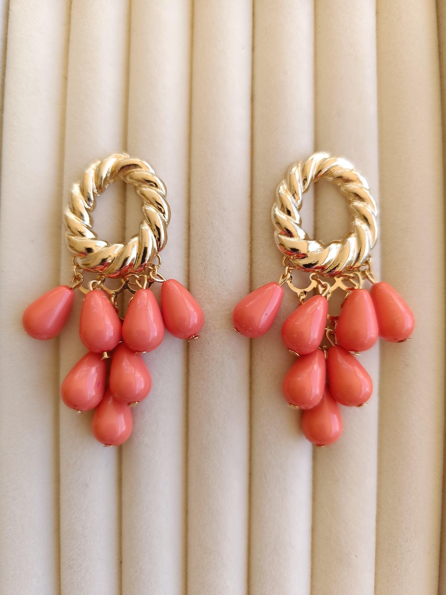 Pendientes "Almanzora" mandarina