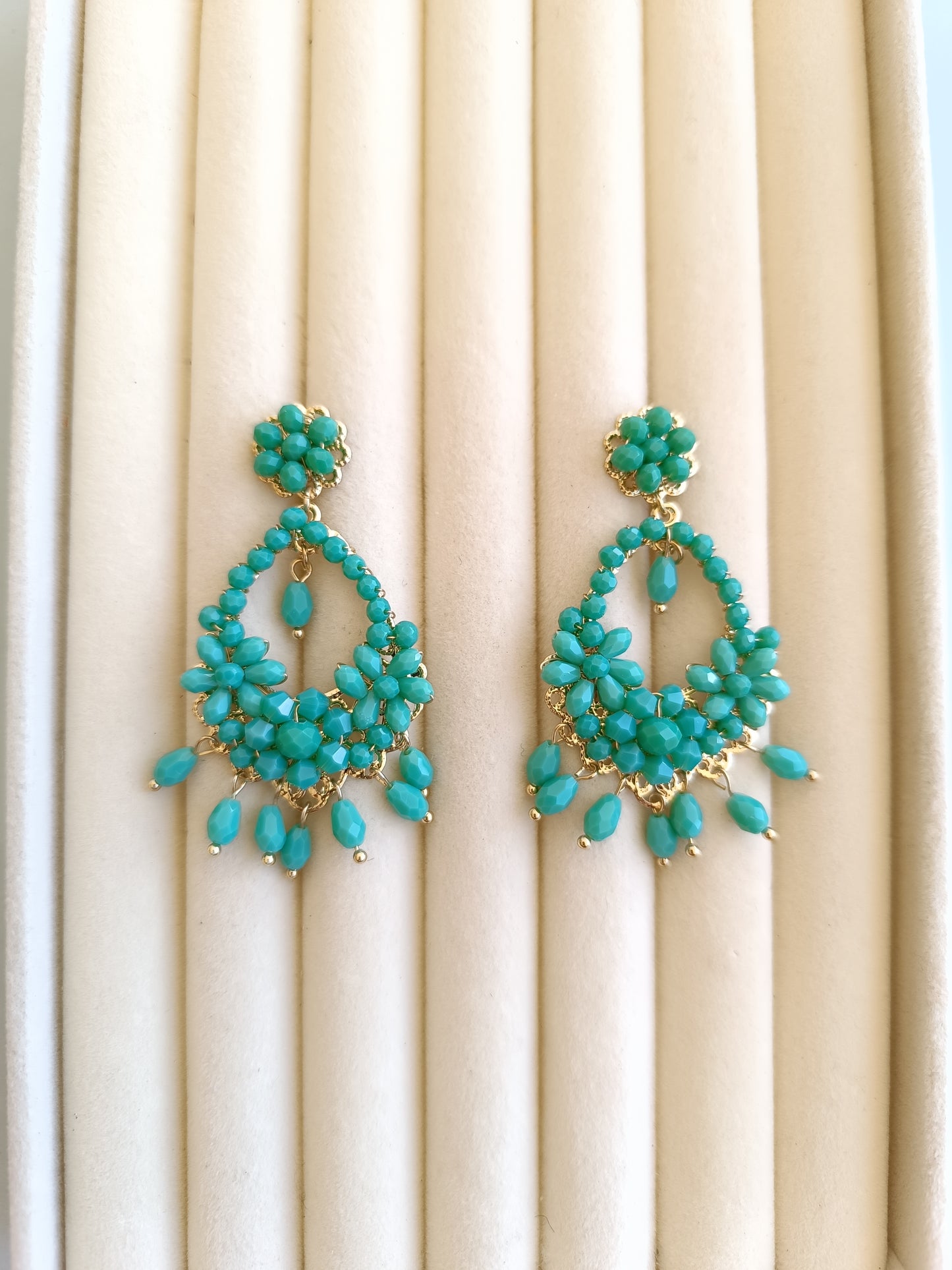 Pendientes "Jarama" aguamarina