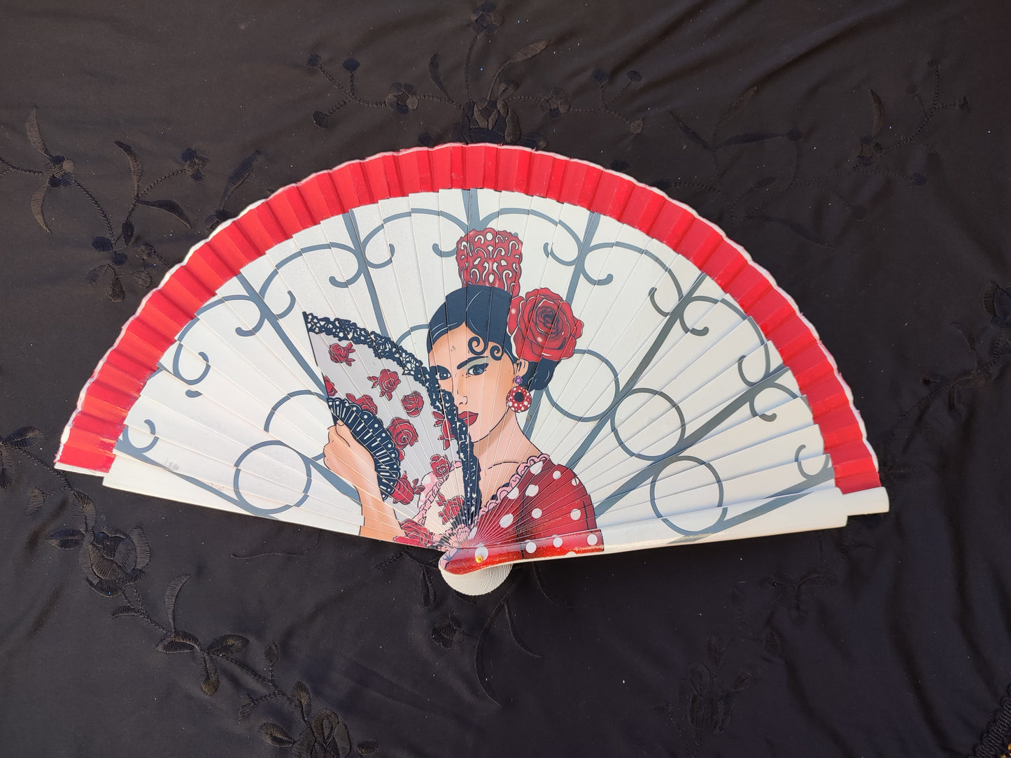 Roter Fächer "Flamenca"