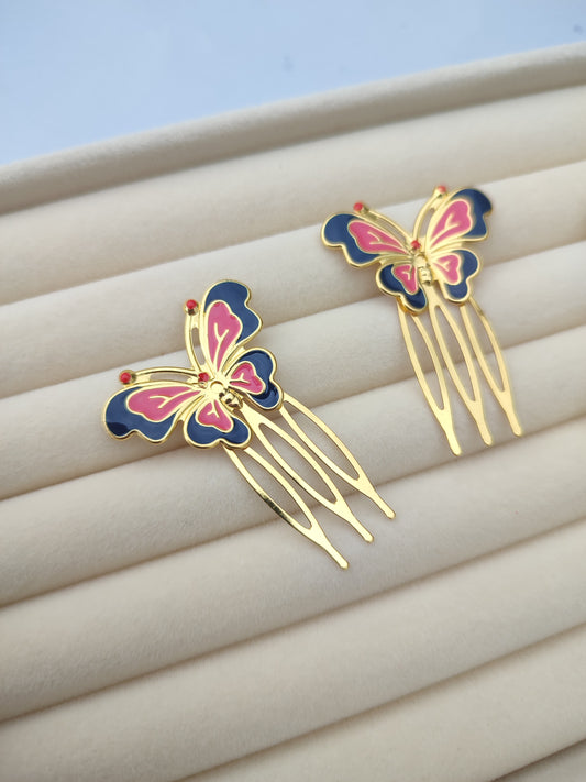 Peina mariposa rosa