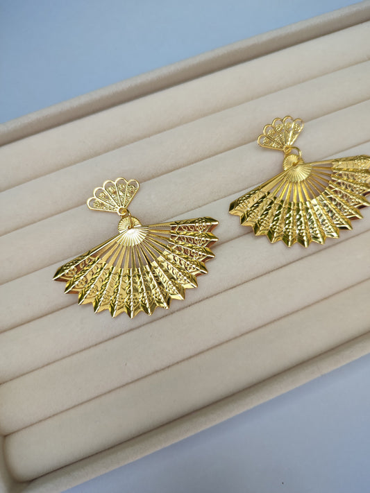 Pendientes "Guadiana" abanicos