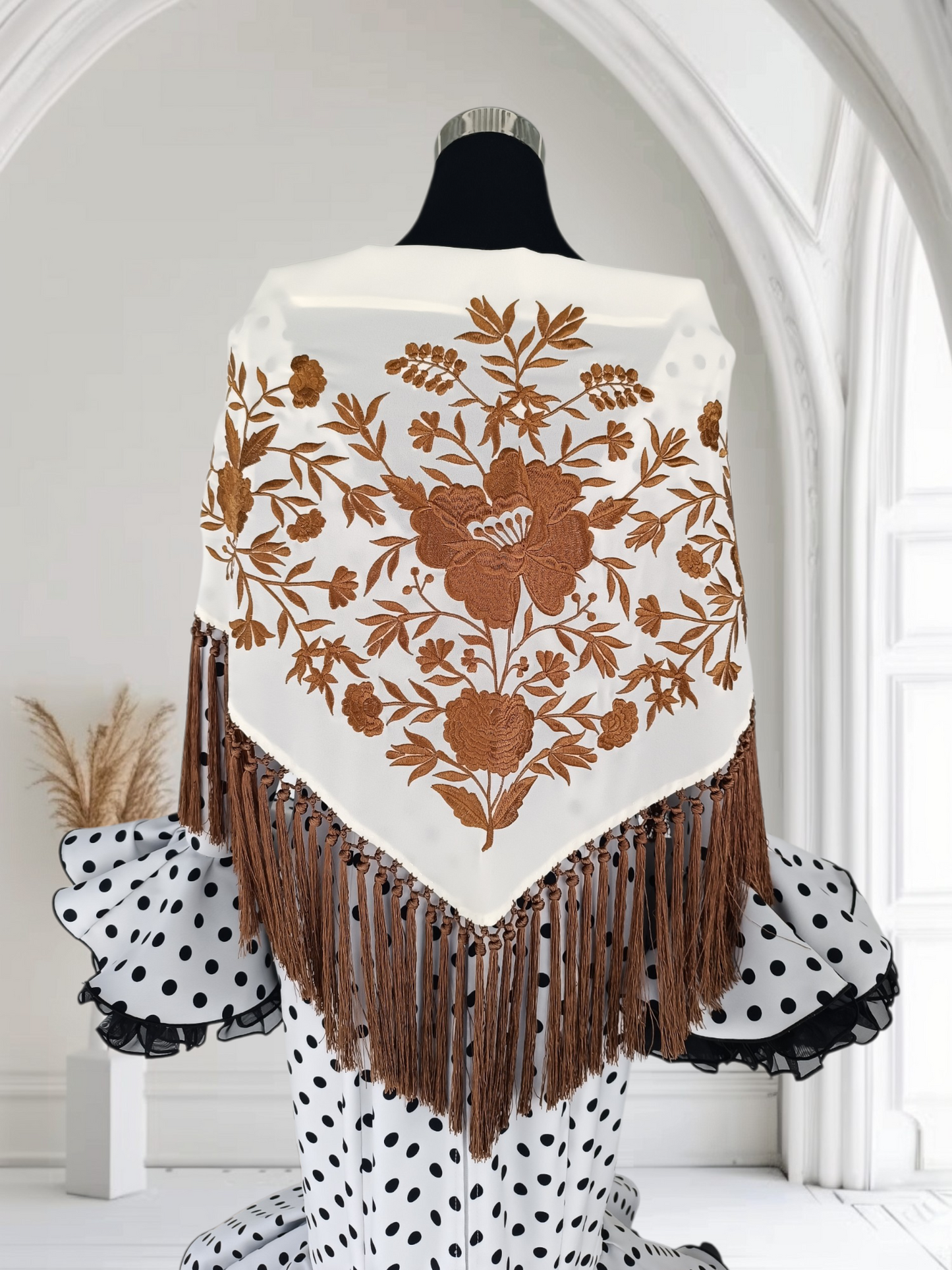 Mantón "Praga" beige