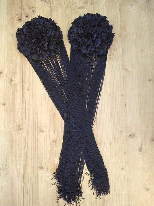 Hombreras clavel negras