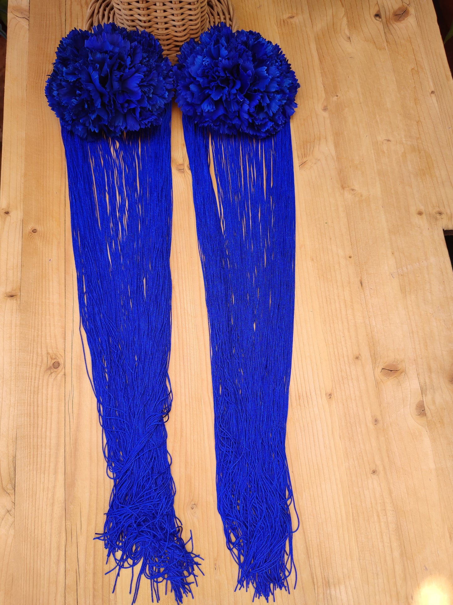 Conjunto azul eléctrico
