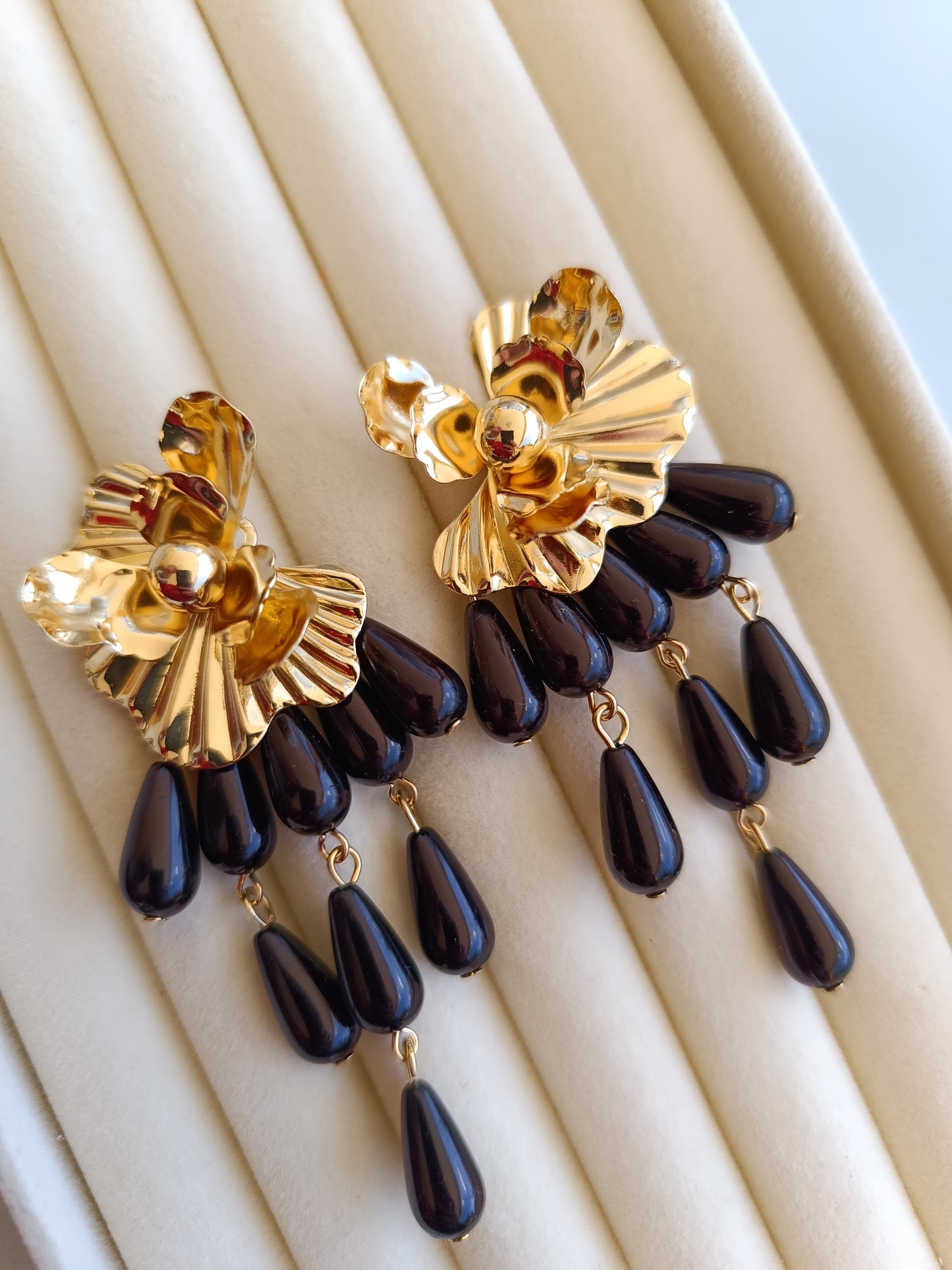 Pendientes "Eliche" negro