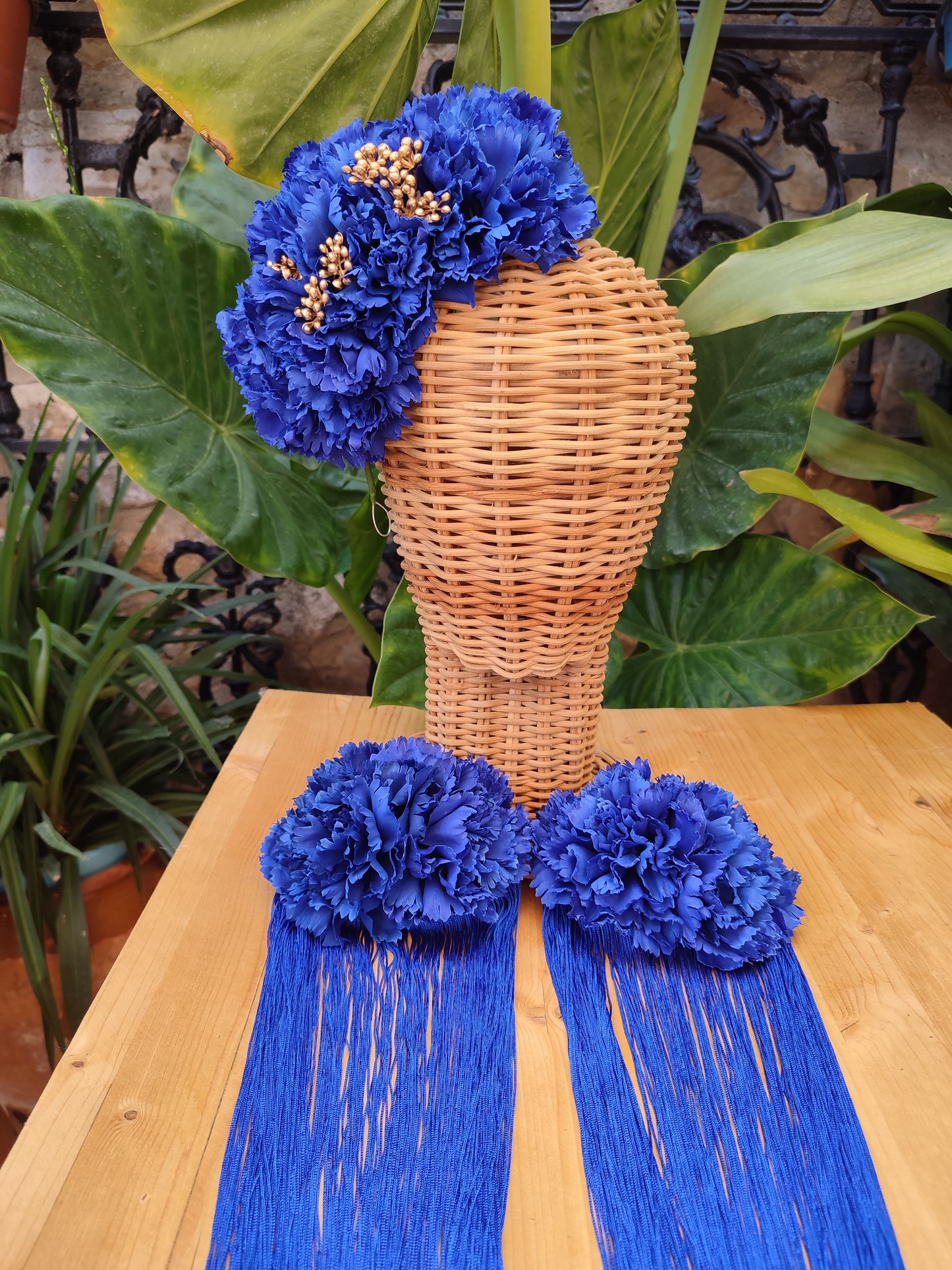 Conjunto azul eléctrico
