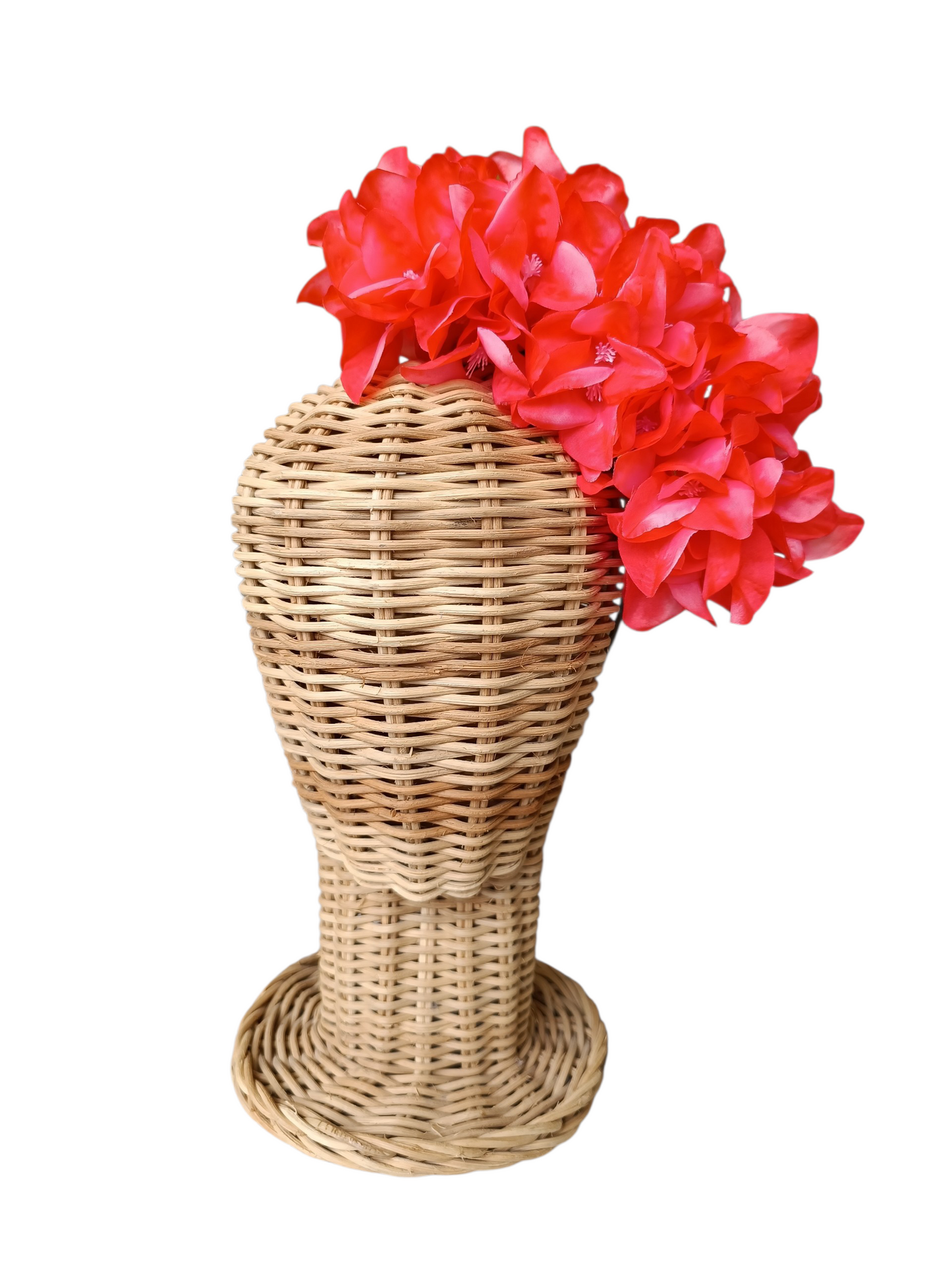 Corona de buganvillas coral