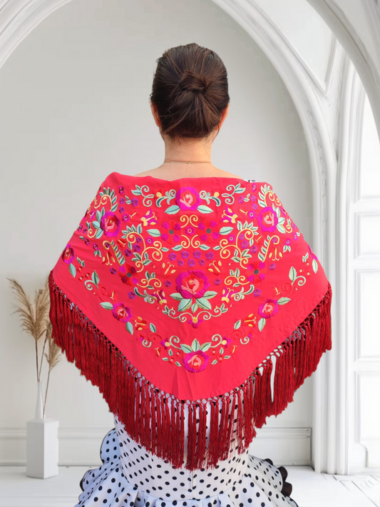 Mantoncillo "Alhambra" rojo