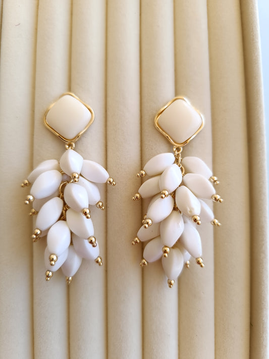 Pendientes "Saja" crudo