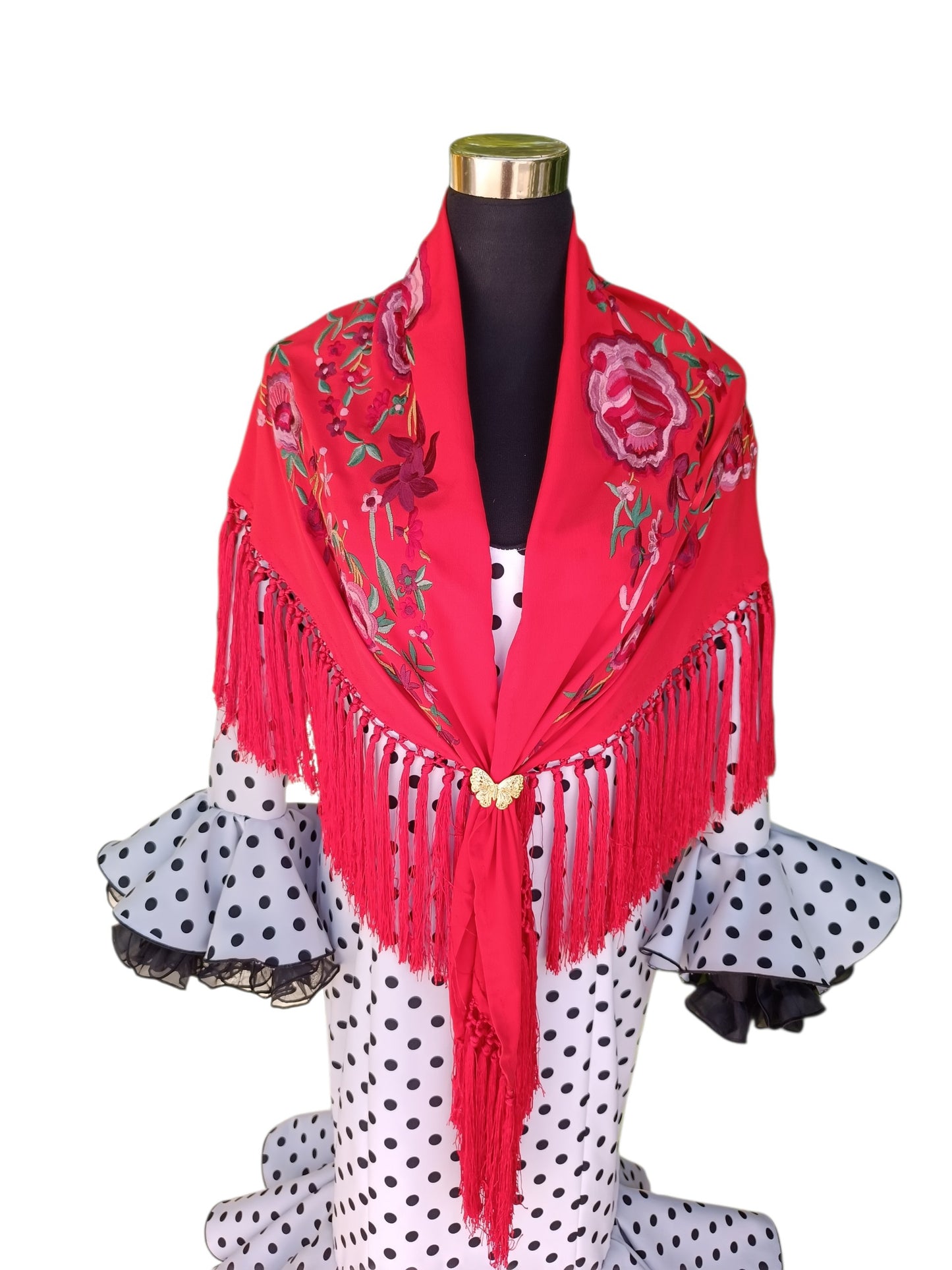 Red "Real" shawl