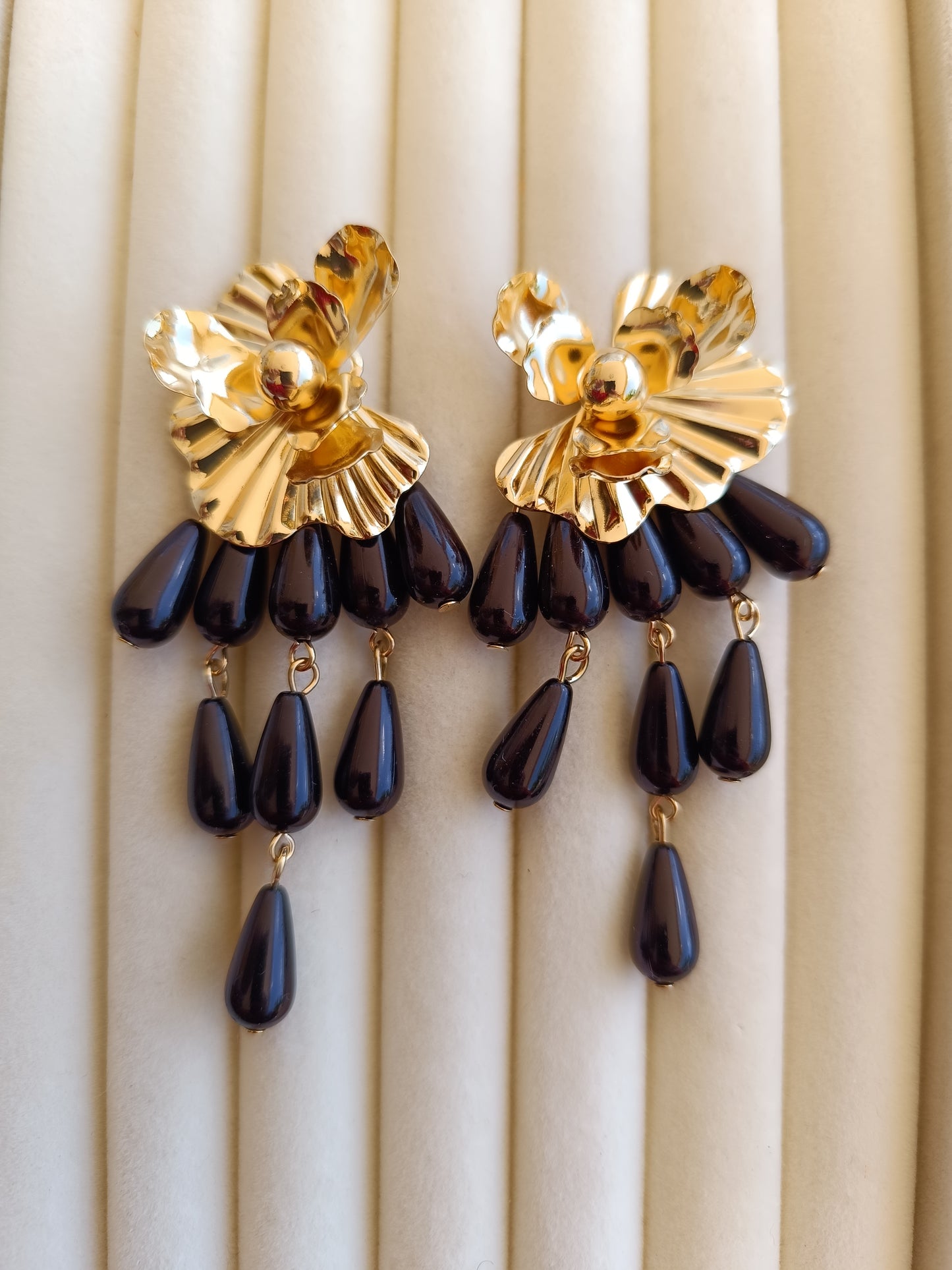 Pendientes "Eliche" negro