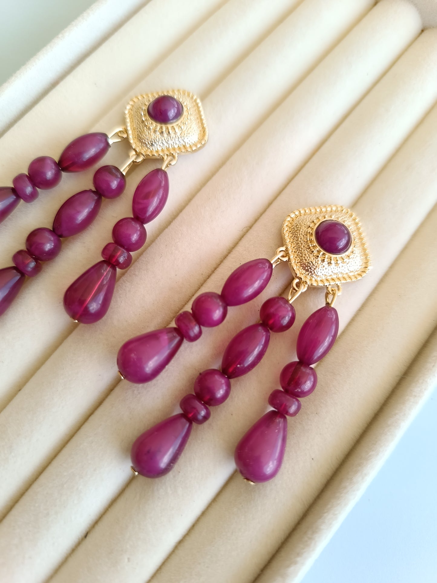 Pendientes "Río tinto"